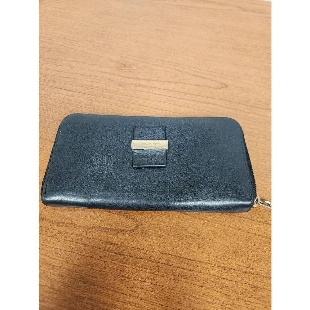 See By Chloe long black Zip around wallet